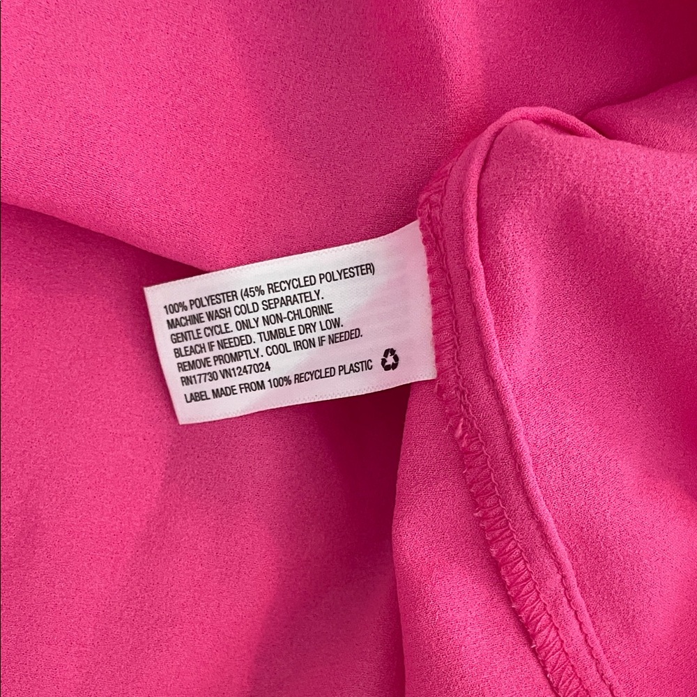 Future Collective Fuchsia Puff Sleeve Blouse - Picture 7 of 9
